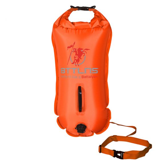 BTTLNS Saferswimmer buoy dry bag 28 liter Poseidon 1.0 Orange  0117003-034