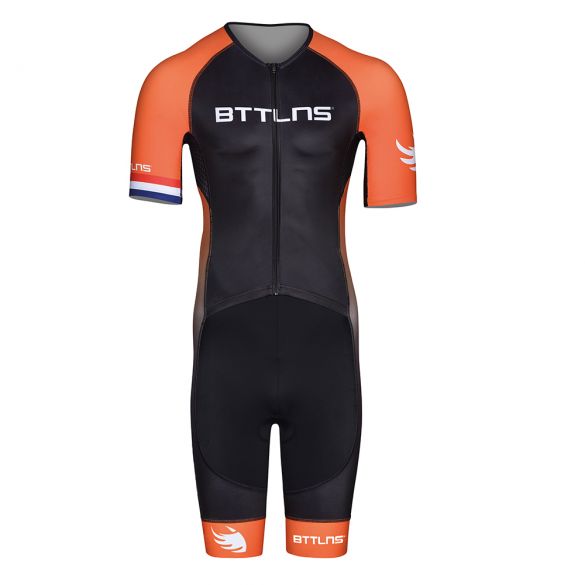 BTTLNS Typhon 2.0 trisuit short sleeve black/orange men  0222001-121