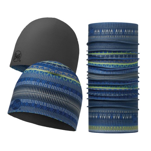 BUFF Microfiber reversible hat + original BUFF combi oslo blue  113283707-VRR