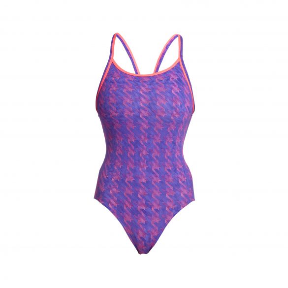Funkita Tetris Time diamond back bathing suit women  FS11L02530