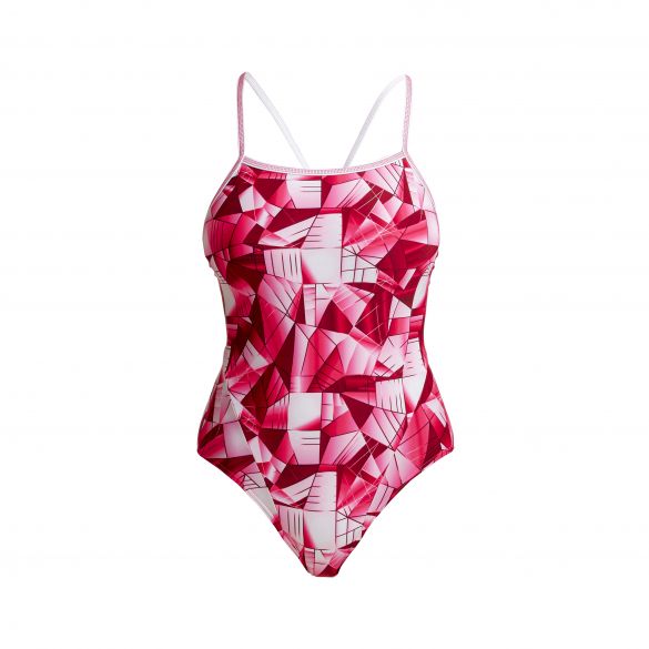 Funkita Pink Pane single strap bathing suit women  FS15L70942