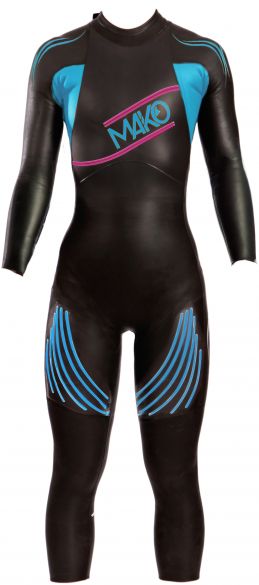 Mako Genesis full sleeve wetsuit black/blue women  192001