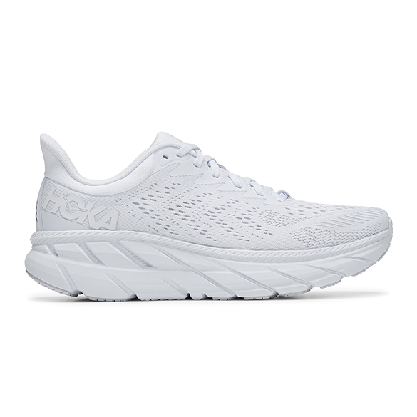Hoka One One Clifton 7 running shoes whte men online? Find it at ...