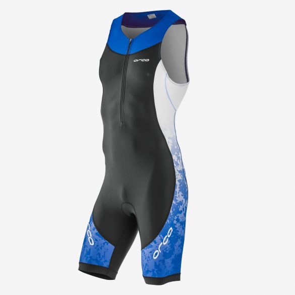 Orca Core race trisuit sleeveless black/white/blue men  HVC016