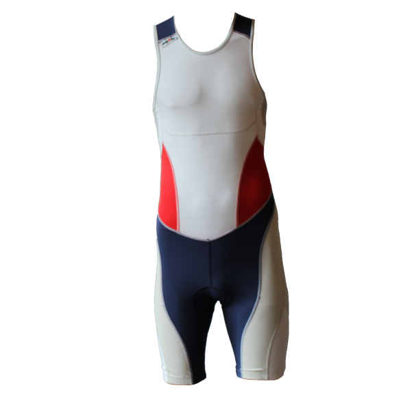 Ironman trisuit back zip sleeveless extreme suit white/blue/red men  IM7500-03/05/41