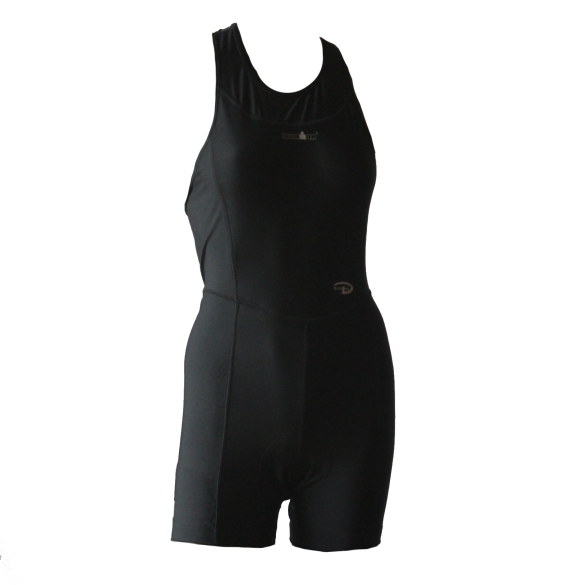 Ironman trisuit sleeveless open back Duofold black women  IMW1531-15