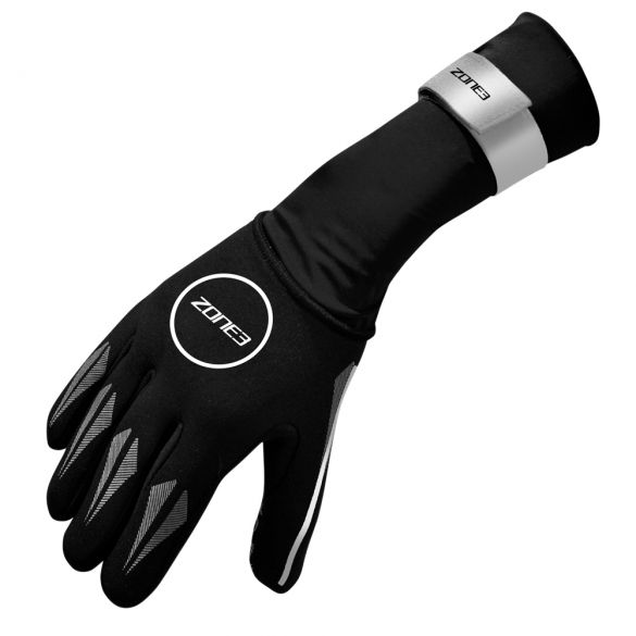Zone3 Neoprene Swim gloves reflective silver  NA18UNSG116