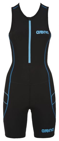 Arena ST front zip sleeveless trisuit black women  AR1A914-55