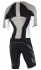 2XU Compression Full Zip sleeved trisuit black/white/grey men  MT4442dFRG/WHT