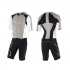 2XU Compression Full Zip sleeved trisuit black/white/grey men  MT4442dFRG/WHT