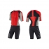 2XU Compression Full Zip sleeved trisuit black/red/grey men   MT4442dFSC/FRG-VRR