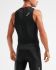 2XU Perform rear zip sleeveless tri top black men  MT5529a-BLK/BLK