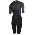 Zone3 Aeroforce X short sleeve trisuit black/grey women  TS20WAFS101